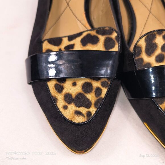 Women's ISOLA Pumps Leopard Print Slip-On Heels US Size 8.5 - Picture 3 of 13